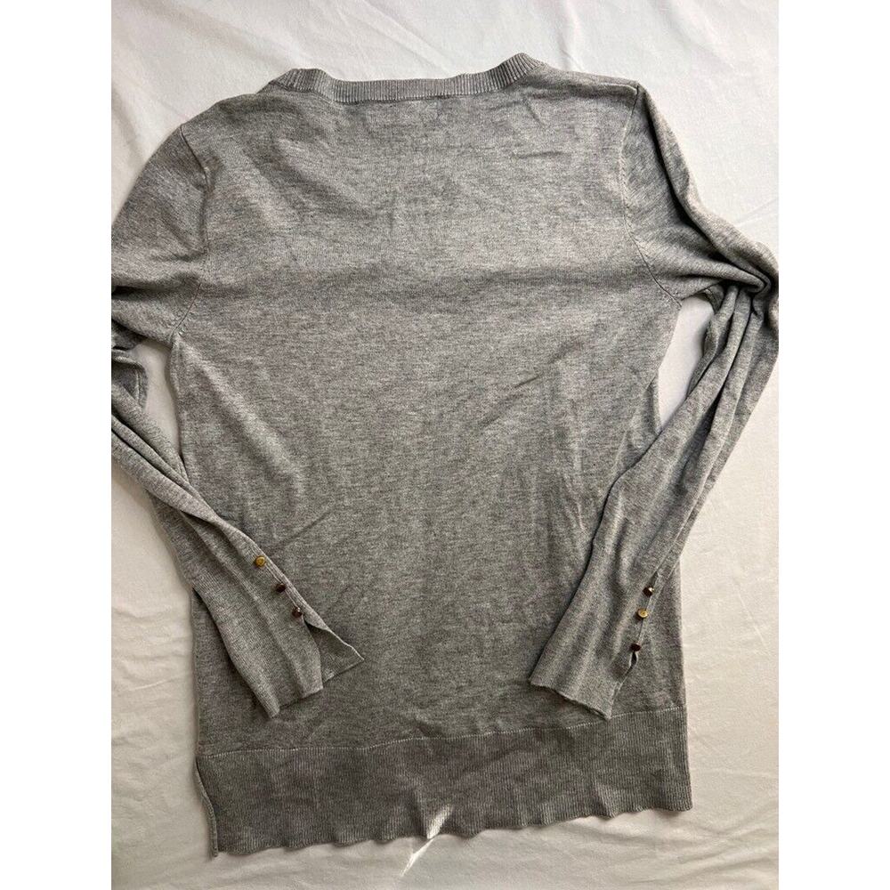 Philosophy Pullover Sweater Women's MEDIUM Gray Heathered Long Sleeve - Picture 4 of 9
